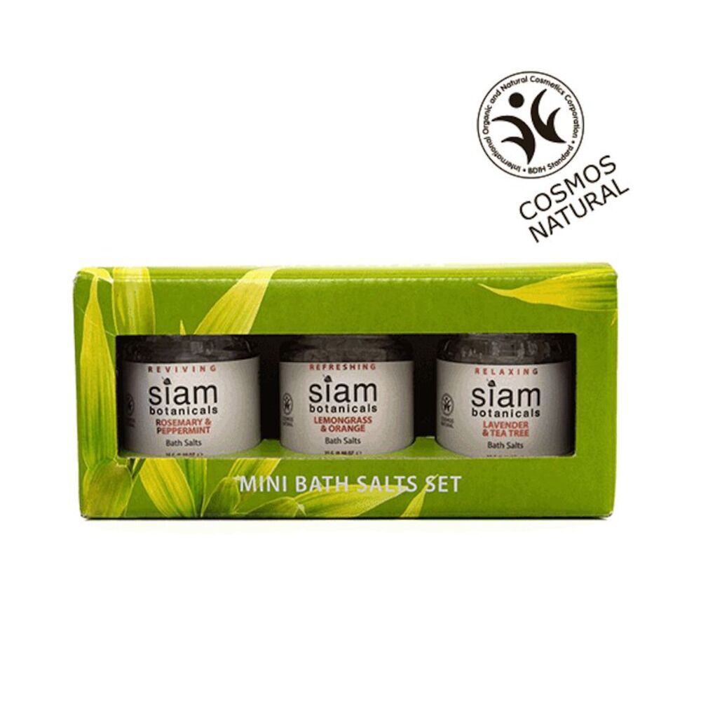 Siam Botanicals 3 Piece Mini Bath Salts Set